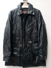 Giubbotto uomo nero pelle PIERO GUIDI, usato taglia L in ottime condizioni