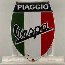 Insegna smaltata Piaggio Vespa - 50x38 cm (19,7x15") - Bella decorazione...