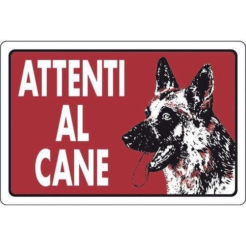 Cartello segnaletico attenti