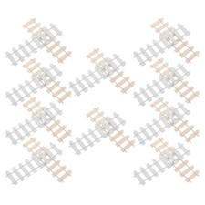  20 Pcs Mini Staccionata Recinto Legno Giardino Recinzione Da Miniatura