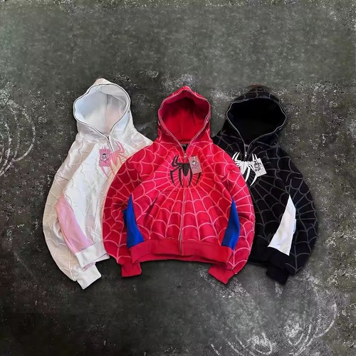Felpa zip uomo spiderman - zip,