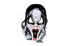 Maschera scary movie vampiro con capelli cappuccio L.5294
