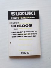SUZUKI DR 600 S F-G-H 1986 enduro catalogo ricambi originale spare parts catalog