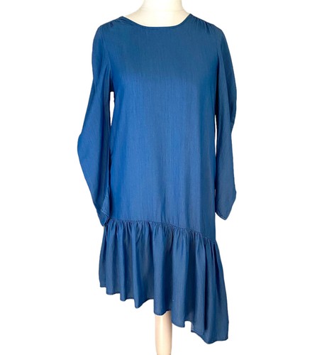 Abito chambray zara blu denim - abito,