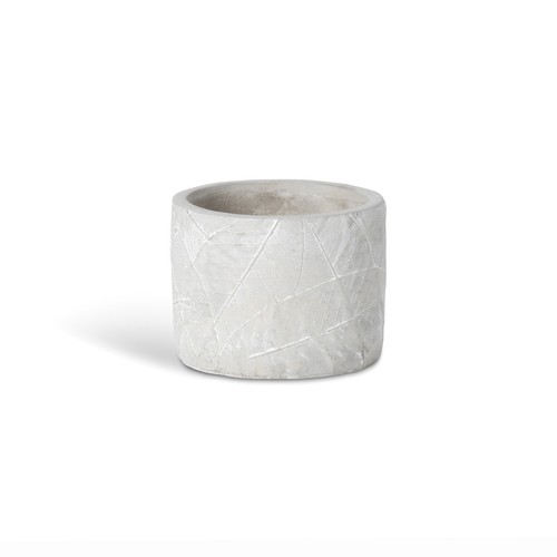 Vaso cemento goffrato - vaso, in