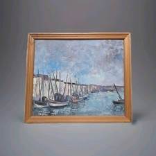 Pittura Antica Olio Paesaggio