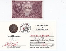 5 LIRE LUOGOTENENZA 23.11.1944