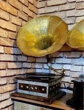 Fonografo grammofono hmv stile - grammofono,