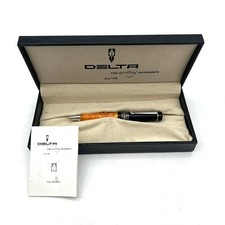 Delta Dolcevita Slim Penna MINI  n. 15650 finiture Palladio resina gialla box