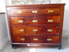 cassettiera antica legno 4 cassetti impiallacciatura ciliegio quattro cassetti