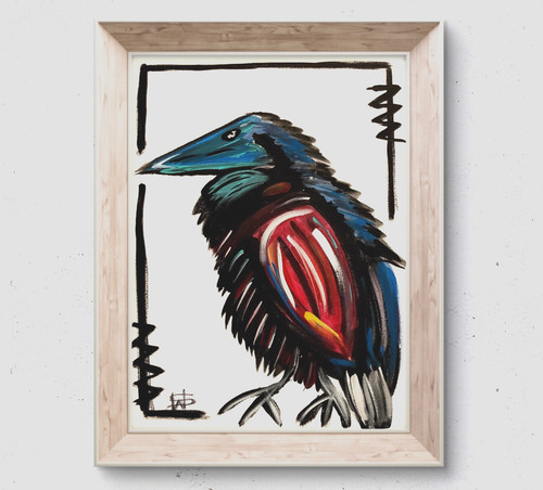 Originale uccellino nero - ws,