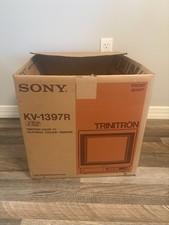 Sony Trinitron KV-1397R 13" CRT TV a colori venature legno SOLO SCATOLA DI RICAMBIO