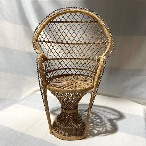 Sedia vintage vimini - sedia, pavone