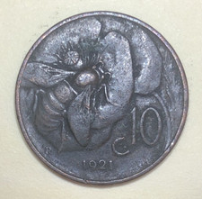 10 centesimi 1921 - Re Vittorio Emanuele III - REGNO D'ITALIA