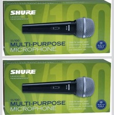2microfoni Shure SV100-A Microfono Unidir Dinamico Cardioide + cavo Cannon