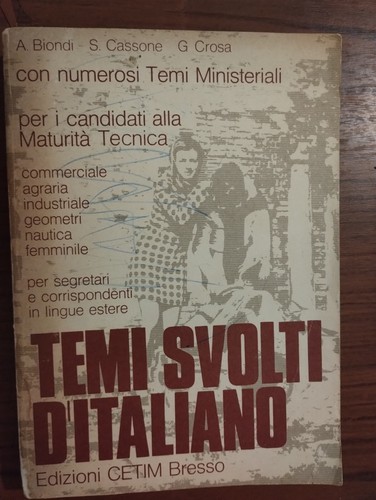 Temi svolti italiano - svolti, biondi