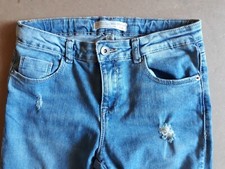 Jeans a sigaretta da ragazza in tessuto denim elasticizzato Zara 13/14 anni