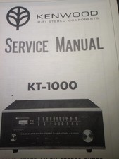KENWOOD KT-1000 Sintonizzatore Manuale di Servizio Fotocopia