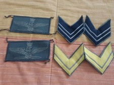 6 TOPPA Vintage PATCH Gradi Esercito AERONAUTICA MILITARE ITALIANA Aviatore 