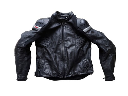 Giacca moto pelle armatura - pelle,