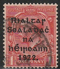 IRLANDA, Scott #40: 1d, usato