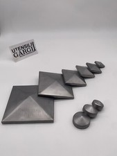 COPRIPILASTRO QUADRO E TONDO IN FERRO PER CANCELLI VARIE MISURE