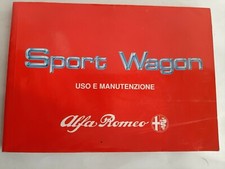 ALFA LANCIA SPA LIBRETTO USO E MANUTENZIONE ALFA ROMEO SPORT WAGON