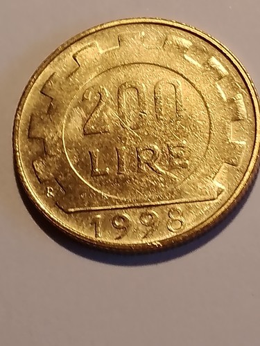 Rara moneta 200 lire 1998 - da,
