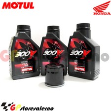 TAGLIANDO OLIO + FILTRO MOTUL 300V 10W40 HONDA 750 VT DC2 BLACK WIDOW 2002