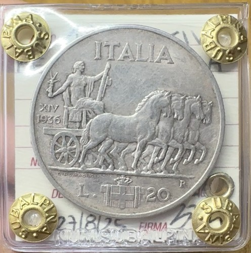 Moneta regno italia - regno, 20