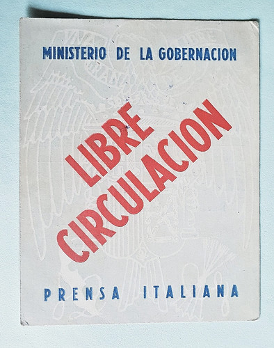 Tessera libre circulacion - tessera,