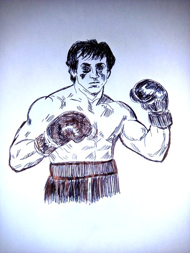 Disegno rocky balboa - disegno,