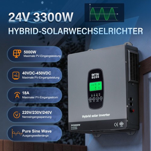 Inverter ibrido 24v 3300w - inverter,