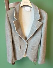 Giacca In Lana 42% Grigio Made In Italy Donna Tg.S