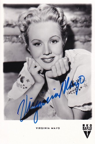 Virginia mayo autografo - virginia,