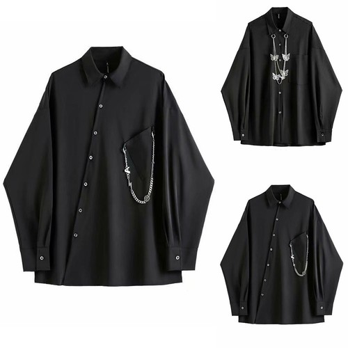 Top asimmetrico uomo gothic - top, da