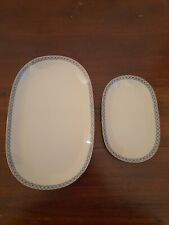 Set 2 vassoi da portata porcellana Bavaria Johann Seltmann Vohenstrauß vintage