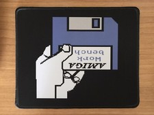 Amiga Tappetino Mouse Pad Stoffa e Gomma 24 x 20 cm.