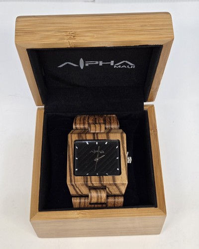 Orologio alpha maui zebrawood - orologio,