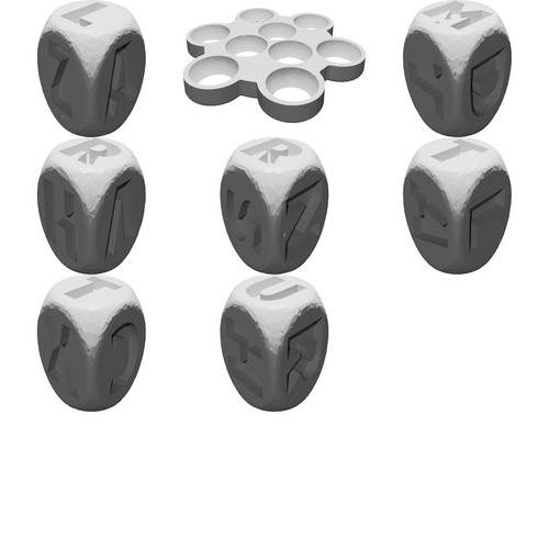 Set dadi gioco puzzle parole - set,