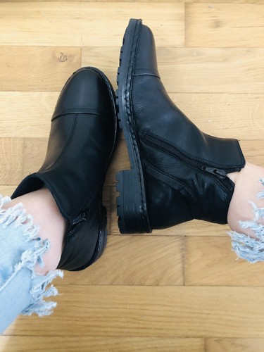 Stivaletti pelle nera bata - nera,