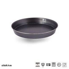 TORTIERA TEGLIA TEGAME FERRO BLU X PIZZA FOCACCIA DIAM. CM 36X4 H PROFESSIONALE