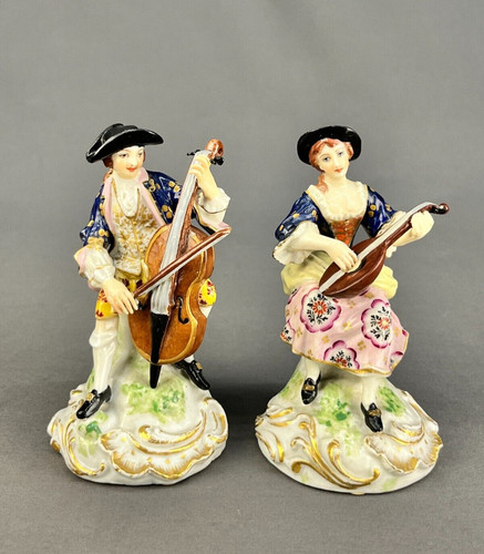 Coppia statuine musicista - , 5"