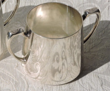 British Army Mess Silver Plate Sugar Bowl Mappin & Webb Broad Arrow /| 1961