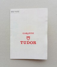 TUDOR Rolex Guarantee Warranty Paper Booklet - Anni '80