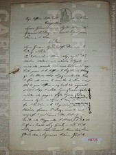 H8724 DOCUMENTO ANTICO 1867