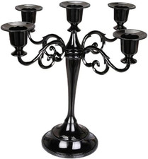 Portacandela 5 Braccia Metallo Candelabro Porta Candele Candelabri Vintage Moder