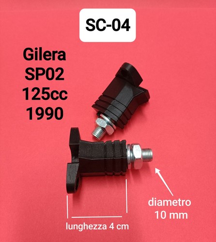 Coppia supporti gomma per - in,