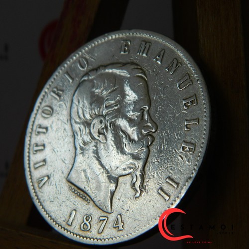 Italia 1874 lire moneta - italia,, 1874,