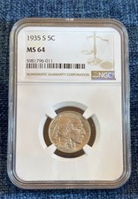 1935-S Buffalo Nickel, NGC-MS
